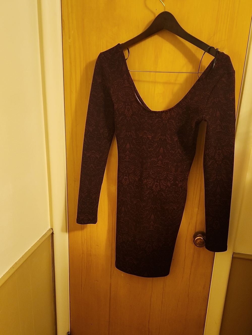 Forever 21 Red And Black Pattern Mini Dress Womans Size S